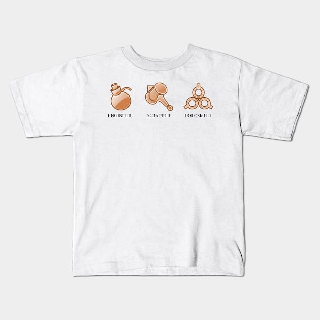 Engineer II Kids T-Shirt by snitts